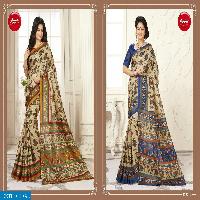 apple madhubani vol-5 wholesale cotton silk saree